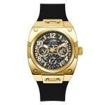 Guess Mens Black Gold Tone Multi-function Watch GW0569G2