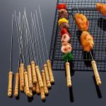 Casey 12-PIECE Stainless Steel Bbq Kebab Skewers 30CM Length