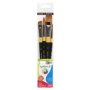 Daler Rowney System 3 - 401 Acrylic Paint Brush Wallet Set 4 Pack
