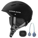 Outdoormaster Kelvin II Ski Helmet And Wireless Bluetooth Set - Adjustable Fit Snowboard Helmet With Drop-in Headphone - Snow Sp