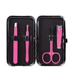 Basics Essential Manicure Set In Case Magenta Floral 4PCS