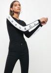 Sissy Boy Sporty Knit With Contrast Panels And Branding Along The Sleeves - Black