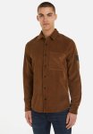 Calvin Klein Reg Fit Corduroy Shirt - Fudge Brown