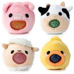 Adoramals Plush Squeezy Toy Farm Animals