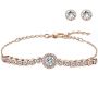 Emma Bracelet -clear Crystal Rosegold