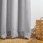 Bergen Eyelet Unlined Curtain - Fossil - 270 X 223CM