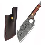 Lifespace 6 5" Hunting Cleaver With Utility Hook & Sheath