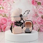 Belecoo A530 Whisper Pink Silver Travel System