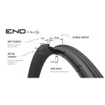 End 9 Series MK5 29ER Carbon Rim 32H - 32H