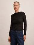 Sloane Lace Long Sleeve Top - 16 Black