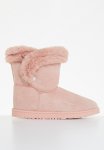 Faux Shearling Ankle Boot - Blush