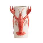 Red Crayfish Vase