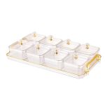 Luxury Acrylic Dry Fruit & Snack Box - 8 Compartments With Tray