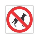No Dogs Safety Sign PV20