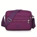 Casual Canvas Multi-color Sling Bag Made Of Waterproof Oxford Cloth Single Shoulder Bag For Grocery Shopping & Commuting & Outdo