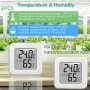 1PC/2PCS Multifunctional Smiling MINI Lcd Digital Thermometer: Monitors Room Temperature And Humidity With Accurate Readings