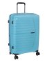 CELLINI Starlite Medium 65CM 4 Wheel Trolley Case Blue