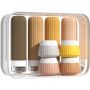 8PCS Travel Toiletries Bottle Set Soft Leak-proof Silicone Dispenser Bottle