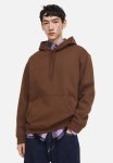 Relaxed Fit Hoodie - Brown