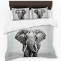 Gentle Giant Elephant Duvet Cover Set By Nathan Pieterse Queen