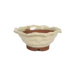 Japanese Shiro Glazed Rustic Round Containers - Small 175 D X 80MM H