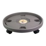 Grey 36CM Plastic Wheeled Plant Tray