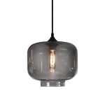 Elza Pendant Light - Smokey Glass Shade