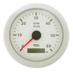 Tacho Kus Meter 6000RPM 85MM White