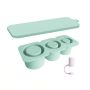 Flexible Silicone Ice Maker With Straw Cap