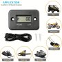 Digital Lcd Hour Meter Motor Display For Bike Motorcycle Atv Snowmobile Marine Boat Ski Dirt Gas Engine