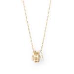 Stainless Steel Rose Gold 3PC Cylindrical Pendant