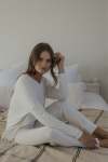 V-neck Lounge Set - Large Mocha