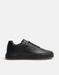 Calvin Klein Basket Cupsole Oxford Laceup Black Sneakers - UK8 Black