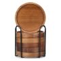 6 Piece Wooden Drink Coasters With Holder Cup Coaster For Home Dining Table