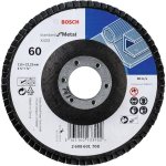Bosch - Flap Disc Standard For Metal 115 Mm 22 23 Mm 60 Straight - 100 Pack