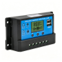 30A Pwm Solar Charge Controller With Lcd Display & Dual USB Ports