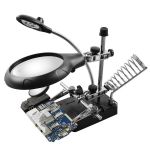 Magnifying Glasses Auxiliary Stand With LED Lights