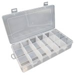 JG20375665 18 Removable Grid Transparent Storage Box