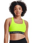 Women's Armour Mid Crossback Sports Bra - High-vis Yellow XXL