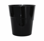 Unbranded 10L Janitorial Waste Bin – Polypropylene, Nestable, Black