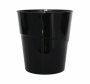 Unbranded 10L Janitorial Waste Bin – Polypropylene, Nestable, Black