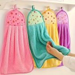 3 PIECE Cotton Yarn Rag Washing Pad Square Rag Simple Dish Towel Cleaning Cloth For Sink Or Kitchen Stove Absorbent Washable Cle