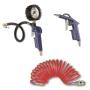 Air Tool Kit With Blowing Gun + Inflating Gun + Spiral Hose With Rapid Coupler 3M