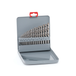 Alpen Drill Bit Set Cobalt 19PC 1-10 X 0.5MM In Metal Case