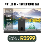 Spring Saver 43 Inch LED Tv Combo