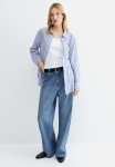 Cotton Shirt - Blue striped