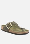 Birkenstock Gizeh Big Buckle Oiled Leather Regular - Green Olive