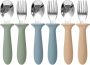 Toddler Utensils 6 Pack Stainless Steel Children Safe Forks And Spoons