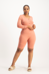 Evie Sleep Romper - Desert Sand - L