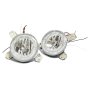 Vw Golf 1 Headlights Inner Chrome W/led Angel Eye Set - Spares Direct